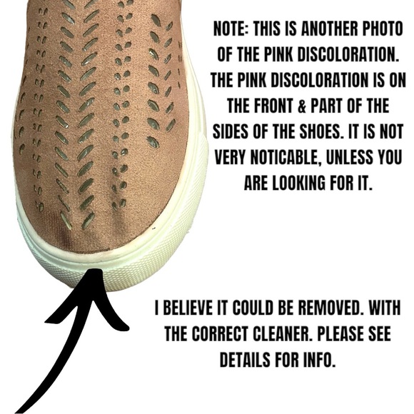 🆕PINK SLIP-ON SHOES WITH A WHITE SOLE! SIZE=8.5 US - Picture 4 of 16